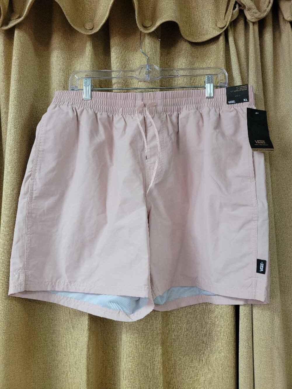 Vans NWT Mens XL Light Pink Swim Trunks